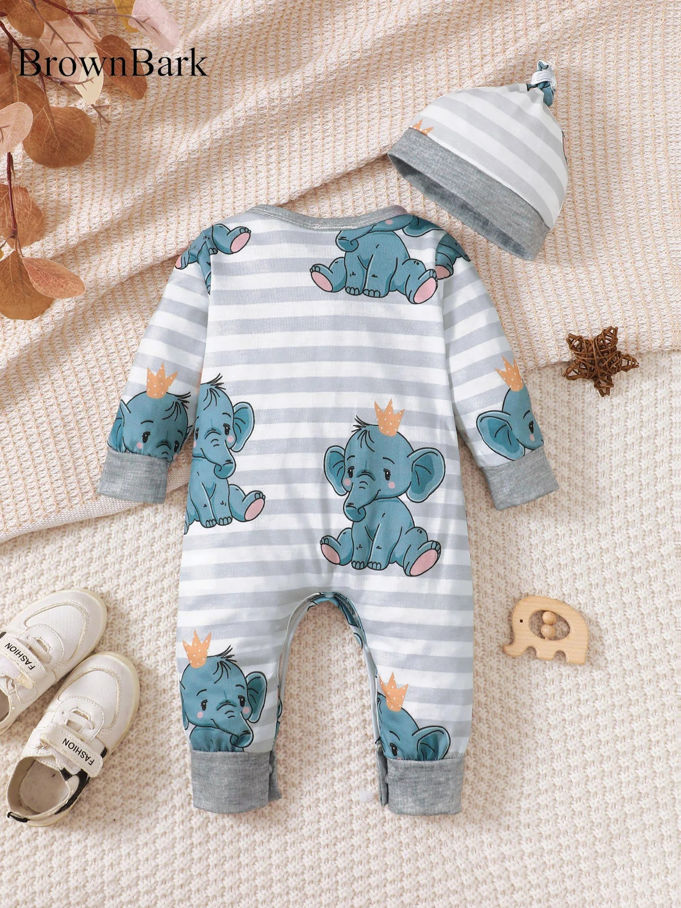 Baby Boy Bear Romper