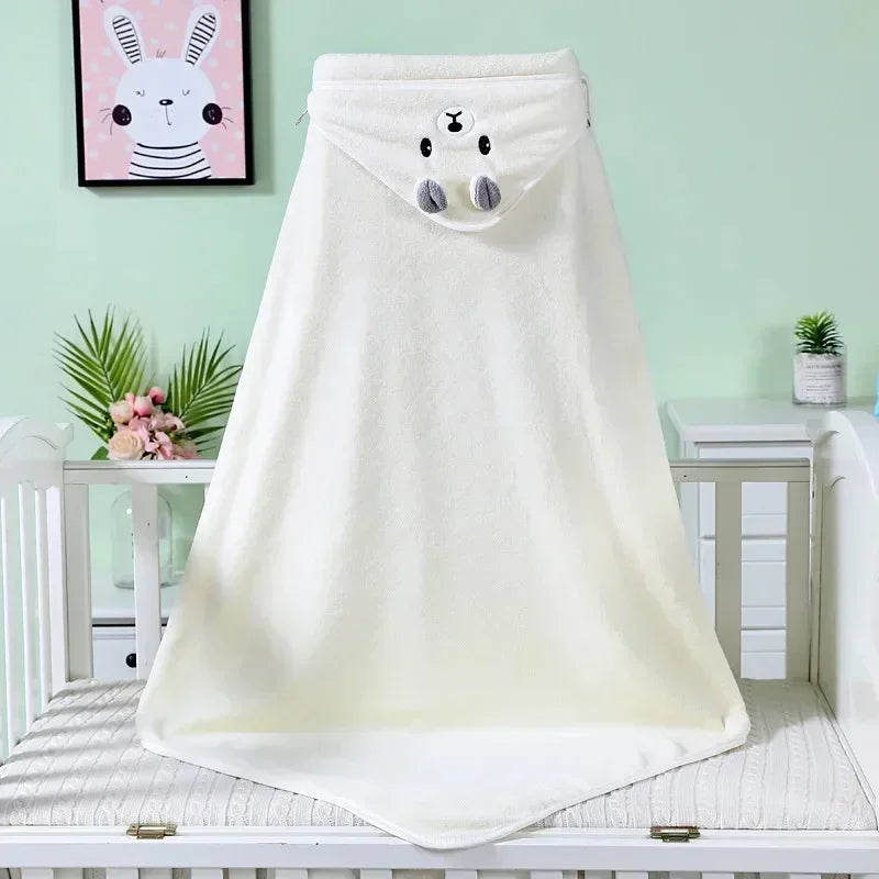 Baby Cartoon Hooded Bath Towel
