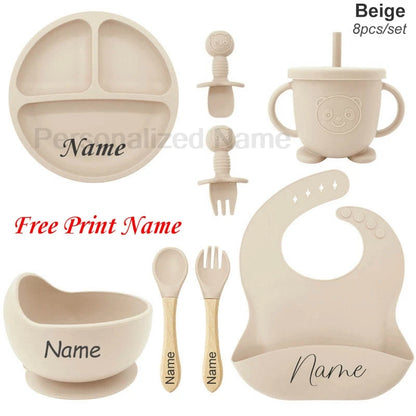 Personalized Name Baby Feeding Set