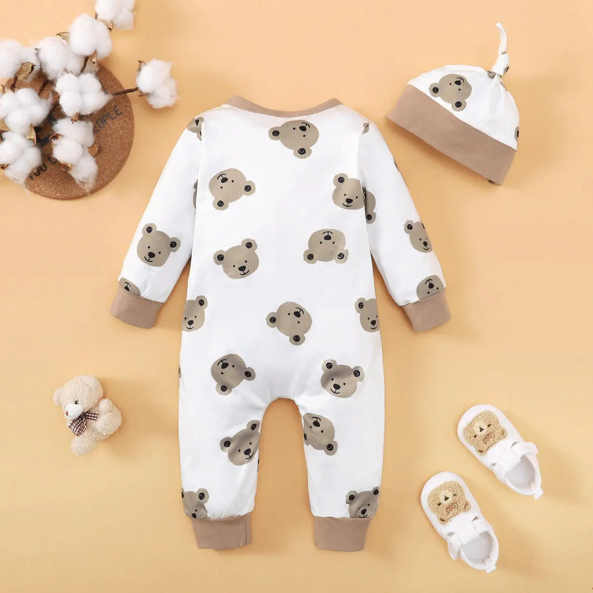 Baby Boy Bear Romper