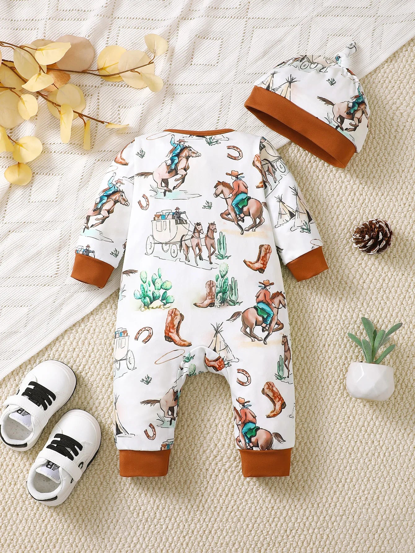 Baby Boy Bear Romper