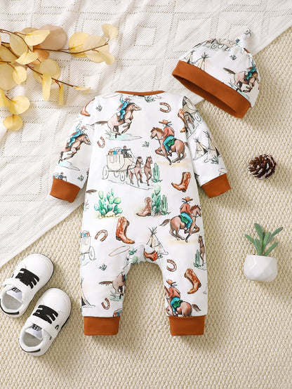 Baby Boy Bear Romper