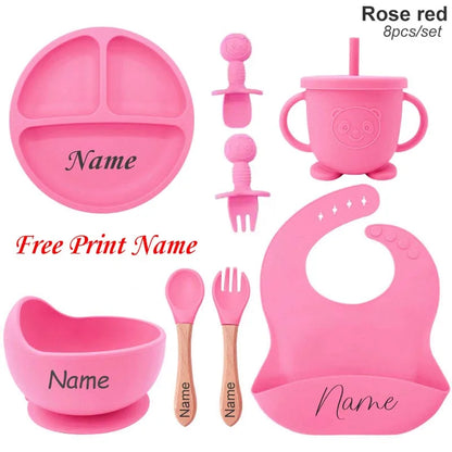Personalized Name Baby Feeding Set