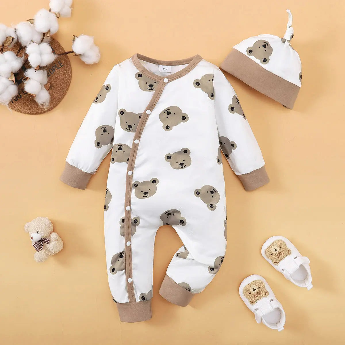 Baby Boy Bear Romper