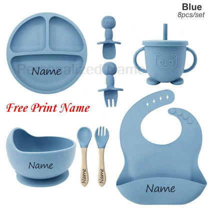 Personalized Name Baby Feeding Set