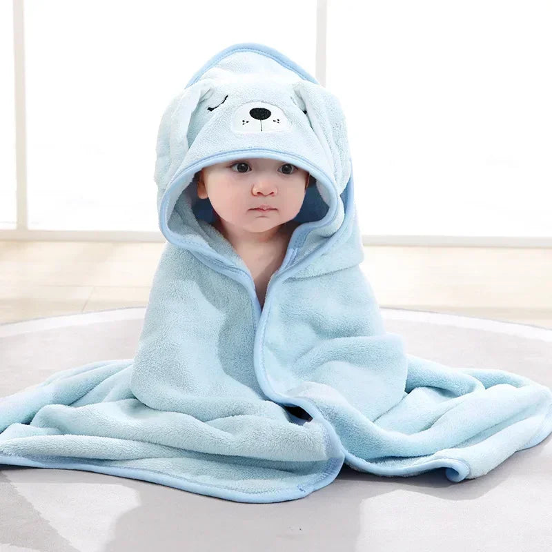 Baby Cartoon Hooded Bath Towel