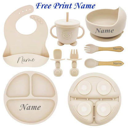 Personalized Name Baby Feeding Set