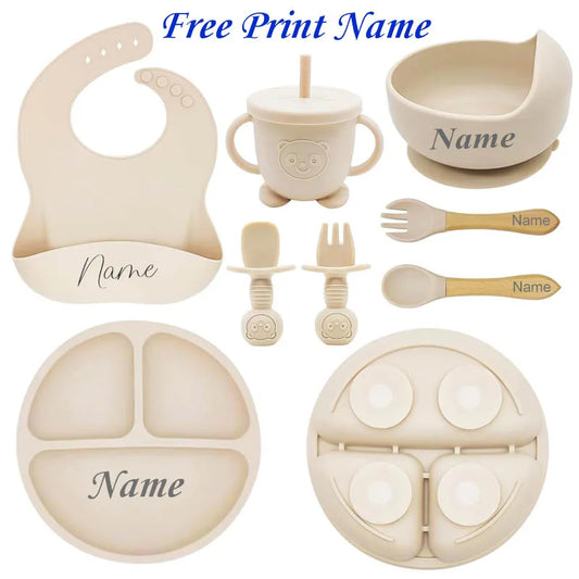 Personalized Name Baby Feeding Set