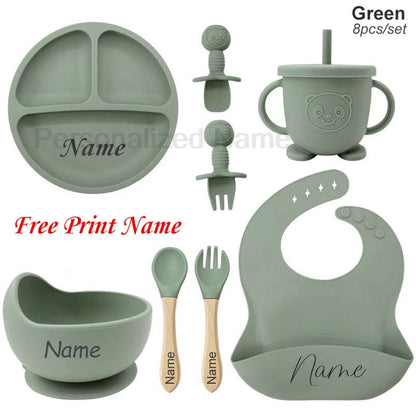Personalized Name Baby Feeding Set