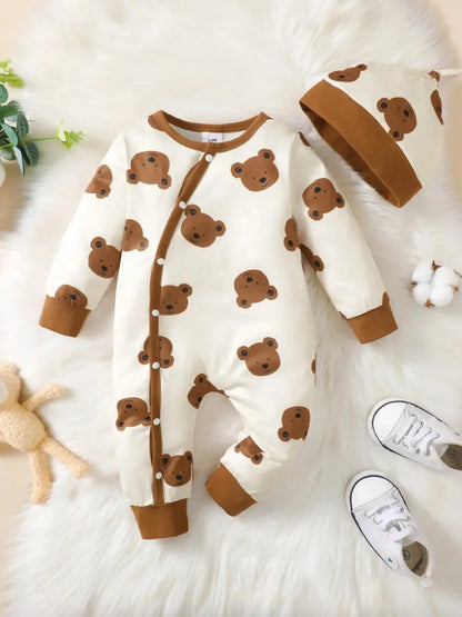 Baby Boy Bear Romper