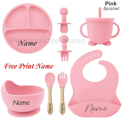 Personalized Name Baby Feeding Set