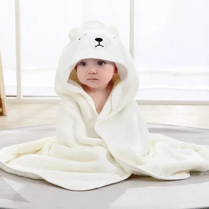 Baby Cartoon Hooded Bath Towel