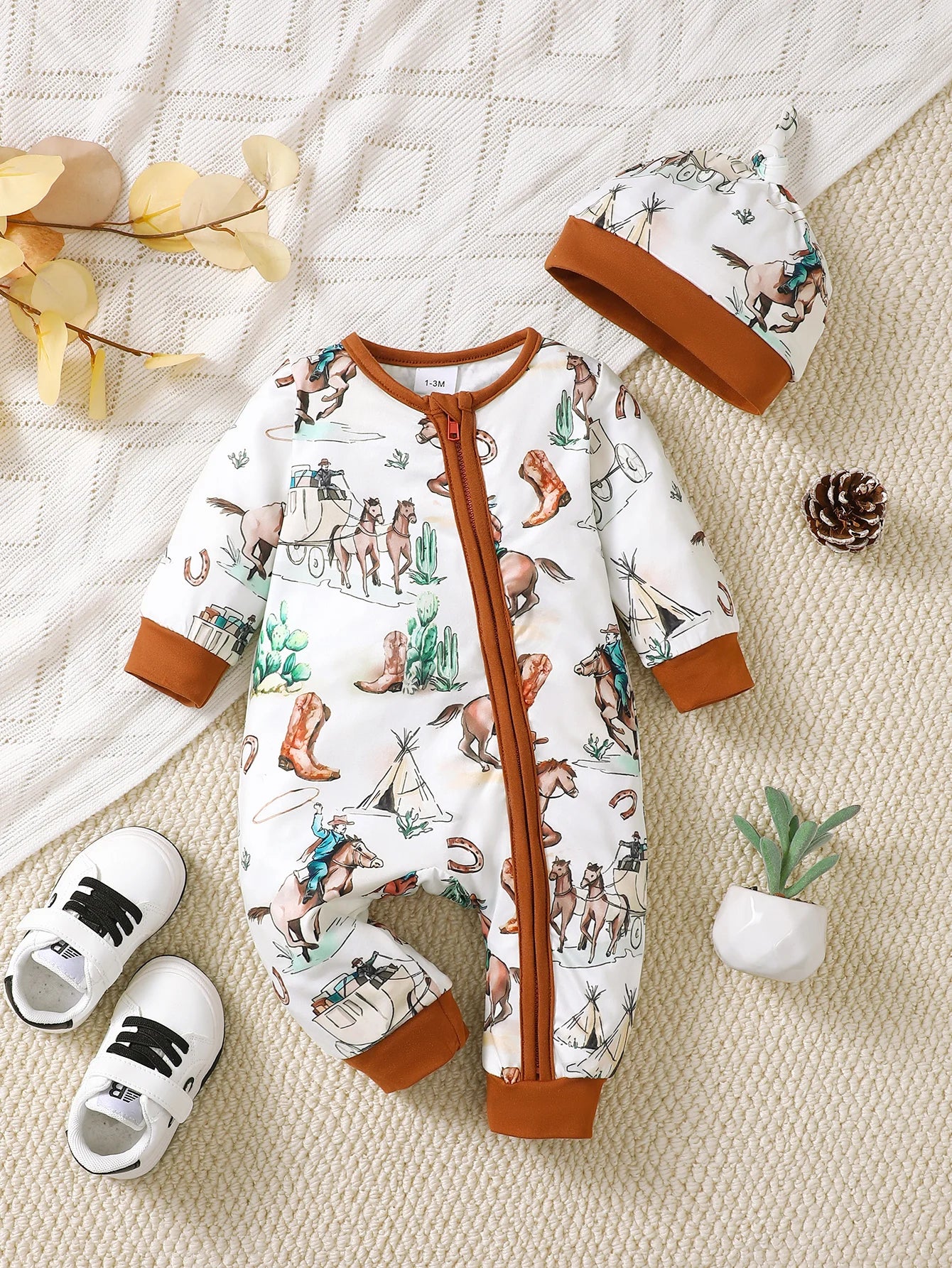 Baby Boy Bear Romper