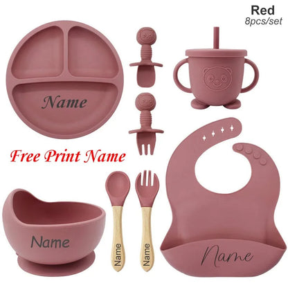 Personalized Name Baby Feeding Set
