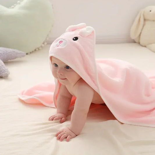 Baby Cartoon Hooded Bath Towel