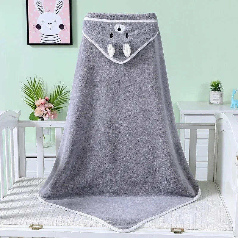 Baby Cartoon Hooded Bath Towel