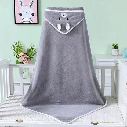 Baby Cartoon Hooded Bath Towel